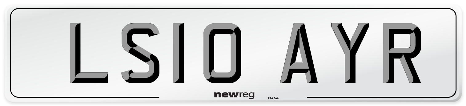 LS10 AYR Number Plate from New Reg
